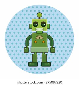 robot theme elements vector,eps