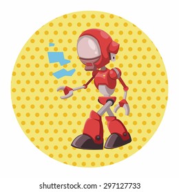 robot theme elements vector,eps