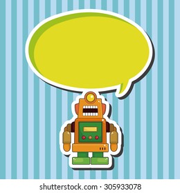 robot theme elements vector,eps