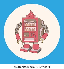 robot theme elements vector,eps