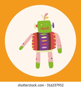 robot theme elements vector,eps
