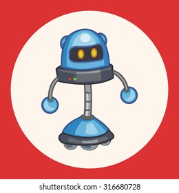 robot theme elements vector,eps