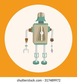 robot theme elements vector,eps