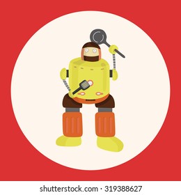 robot theme elements vector,eps