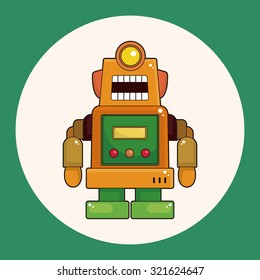robot theme elements vector,eps