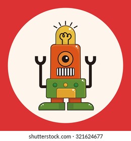 robot theme elements vector,eps