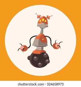 robot theme elements vector,eps