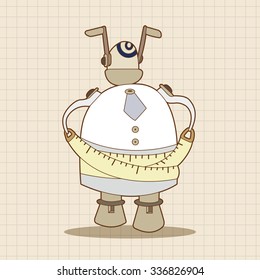 robot theme elements vector,eps