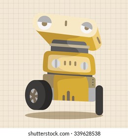 robot theme elements vector,eps