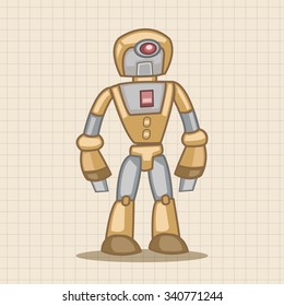 robot theme elements vector,eps
