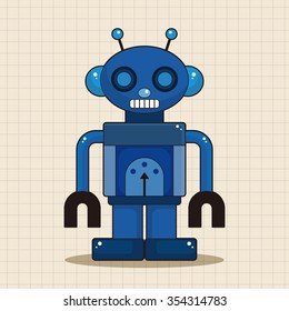 robot theme elements vector,eps