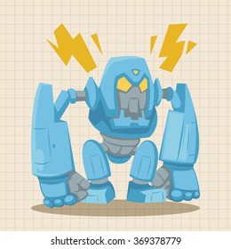 robot theme elements vector,eps