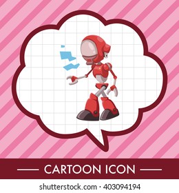 robot theme elements vector,eps
