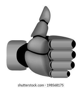 Robot thumb up 