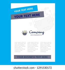 Robot Title Page Design for Company profile ,annual report, presentations, leaflet, Brochure Vector Background