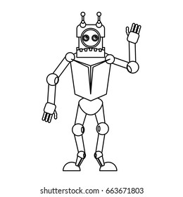 Robot Toy Funny Stock Vector (Royalty Free) 663671803 | Shutterstock