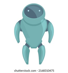 Robot toy icon cartoon vector. Cute future. Space monster