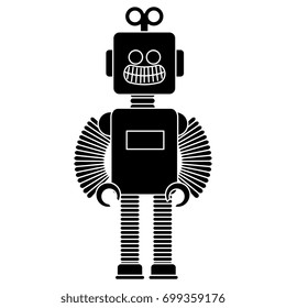 robot toy isolated icon