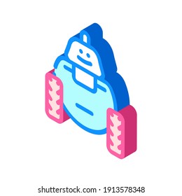 vector de icono isométrico del juguete robot. signo de juguete robot. ilustración de símbolo aislado