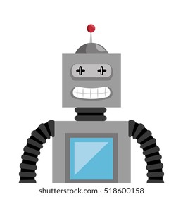 robot toy kid isolated icon