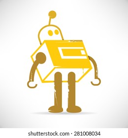 robot toy, retro robot