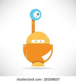 robot toy, retro robot