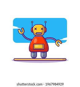 Robot Toys Vector Cartoon Illustrations