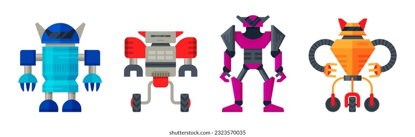 Robot Transformer as Automated Action Figure Toy with Shifting Parts Vector Set