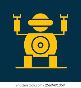 Robot trendy artwork ravishing abstract vector illustration colorful valuable design.eps