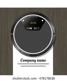 Robot vacuum cleaner with electronic board eraser wooden floor