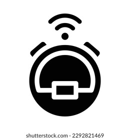 gráfico vectorial de la ilustración del icono de la aspiradora del robot