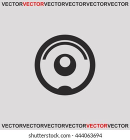 Robot vacuum cleaner icon.