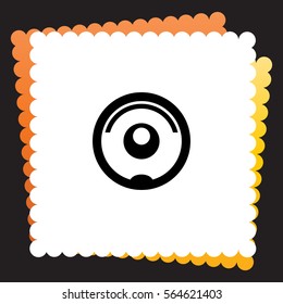 Robot vacuum cleaner  icon. Vector design.