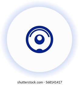 Robot vacuum cleaner  icon. Vector design.