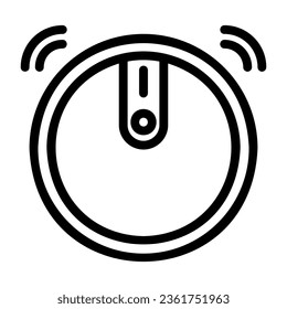 Robot vacuum cleaner simple outline icon. Electronic devices icon