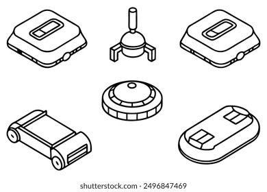 Robot Vacuum Cleaners Art Line Illustration Techniques Gallery