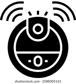 Robot Vacuum Icon Element For Design