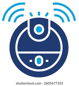 Robot Vacuum Icon Element For Design