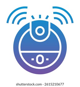 Robot Vacuum Icon Element For Design