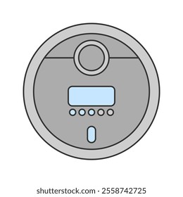 Robot Vacuum icon Illustration perfect for designs with a home appliance or everiday stuff theme