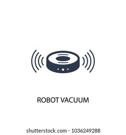 robot vacuum icon. Simple element illustration. robot vacuum symbol design from Smart home collection. Can be used for web and mobile.