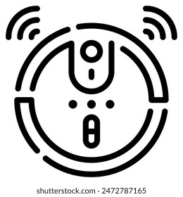 Robot Vacuum icon for web, app, infographic, etc