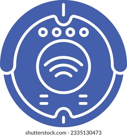 Robot Vacuum vector icon. Can be used for printing, mobile and web applications.