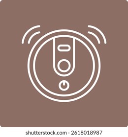 Ícone de vetor de vácuo de robô. Pode ser usado para impressão, aplicativos móveis e da Web.