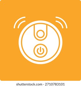 Ícone de vetor de vácuo de robô. Pode ser usado para impressão, aplicativos móveis e da Web.