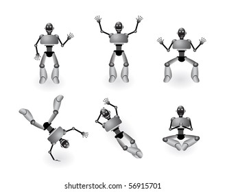 Robot in various position