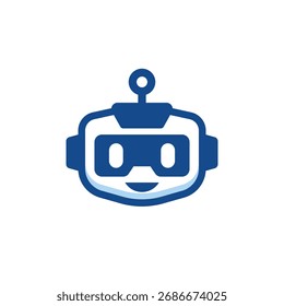 Estilo moderno del logotipo abstracto del Vector del robot