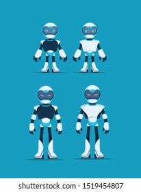 robot vector character for mascot or logo