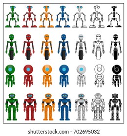 Robot Vector Character Set