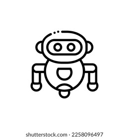 robot vector graphic illustration icon